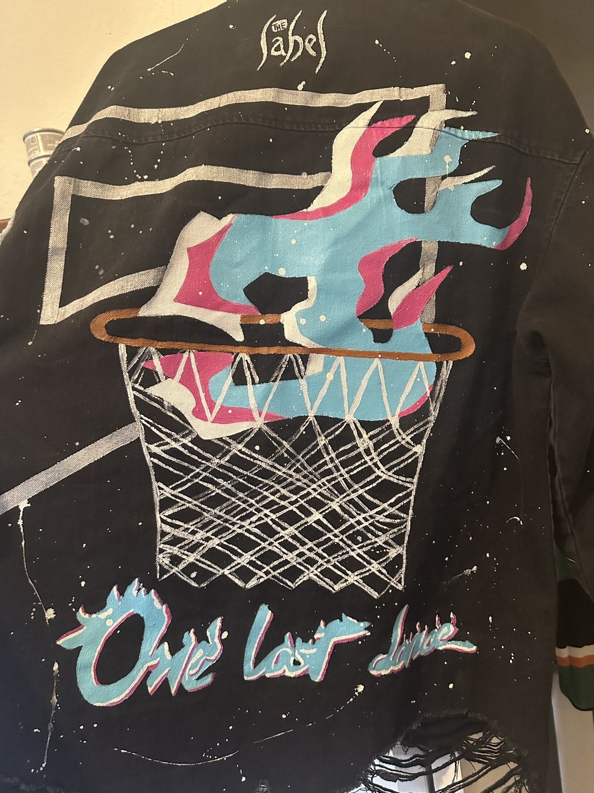 Other The lable “One Last Dance” D.wade handpainted denim jacket Size US XL / EU 56 / 4 - 3 Thumbnail