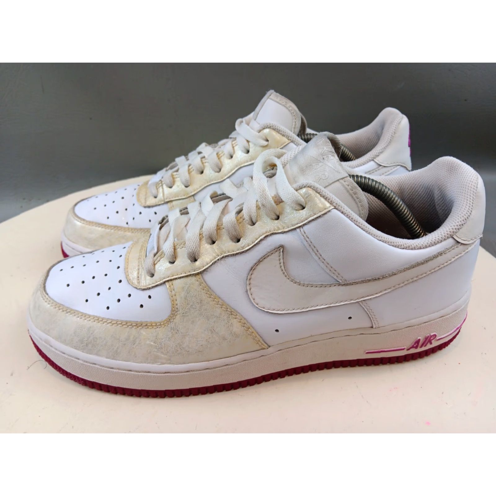 Nike Nike Air Force 1 Low Sneakers Womens Size 12 White Pearl Rave Pink 315115-116 Size US 12 / IT 42 - 6 Thumbnail
