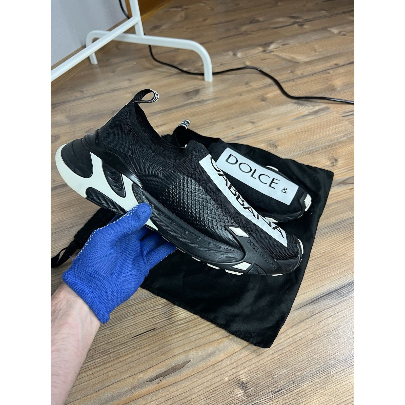 Dolce & Gabbana MINT! Dolce&Gabbana Black Fast Sneakers Size 44.5 / 10.5 Size US 10.5 / EU 43-44 - 5 Thumbnail