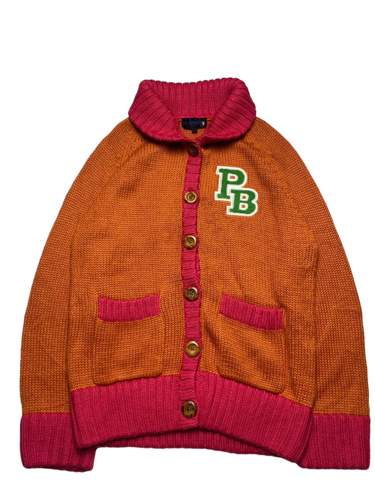 Hysteric Glamour × Playboy 2000s Playboy - Chunky Knitted Sweater Jacket Size US M / EU 48-50 / 2 - 4 Thumbnail