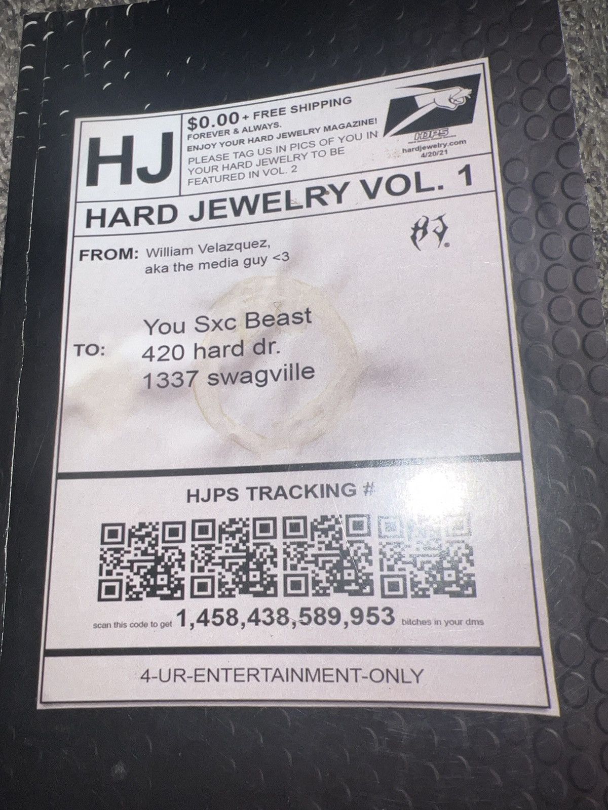 Hypebeast Hard Jewelry Vol. 1 4-UR-ENTERTAINMENT-ONLY Book Size ONE SIZE - 2 Thumbnail