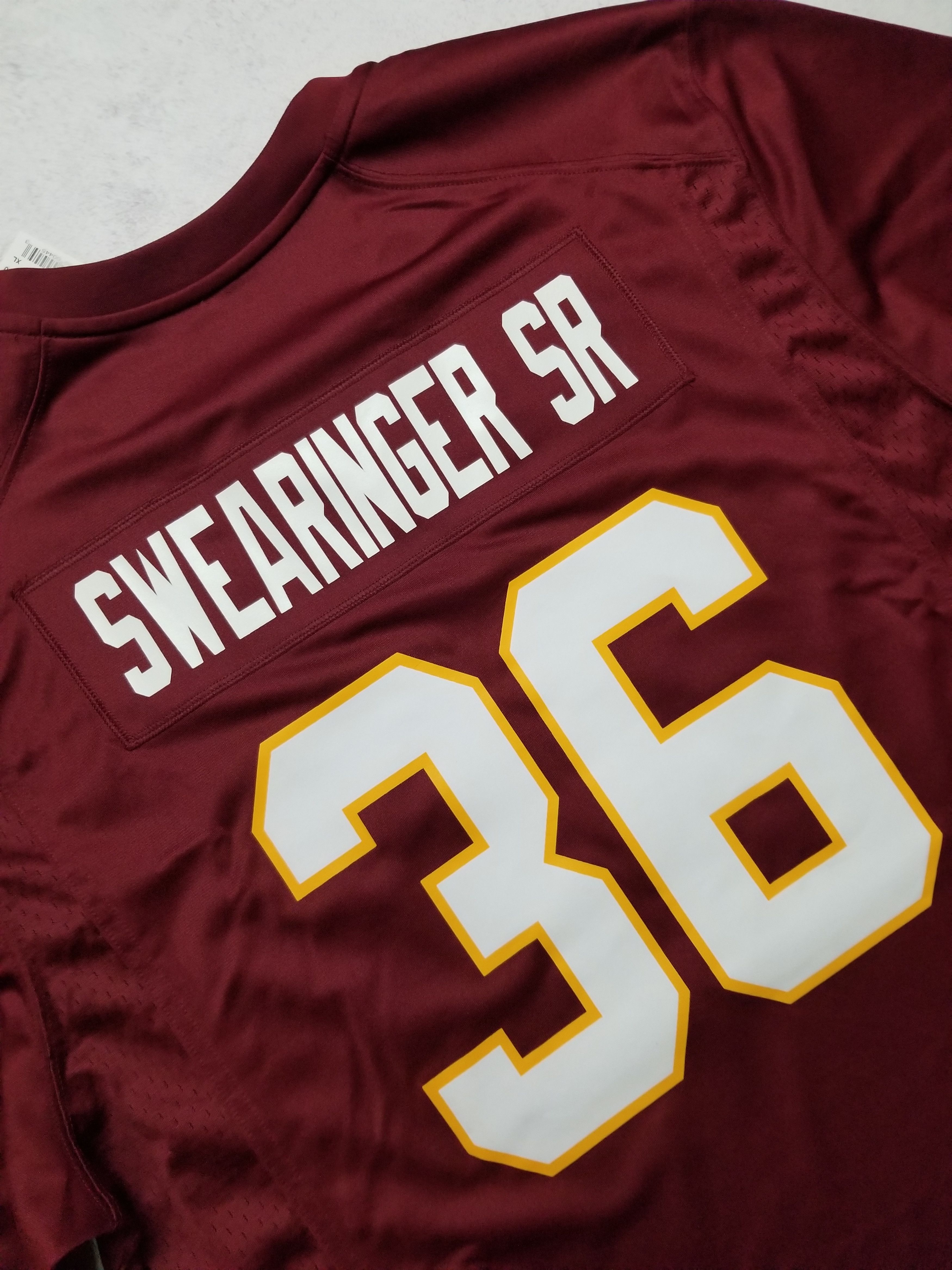 Nike Nike Washington Redskins Swearinger #36 Burgundy NFL Jersey Size US XL / EU 56 / 4 - 5 Thumbnail