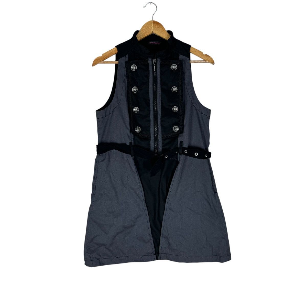 If Six Was Nine 🌟00s ALGONQUINS ZIPPER SLEEVELESS GOTHIC VAMP VEST Size S / US 4 / IT 40 - 1 Thumbnail