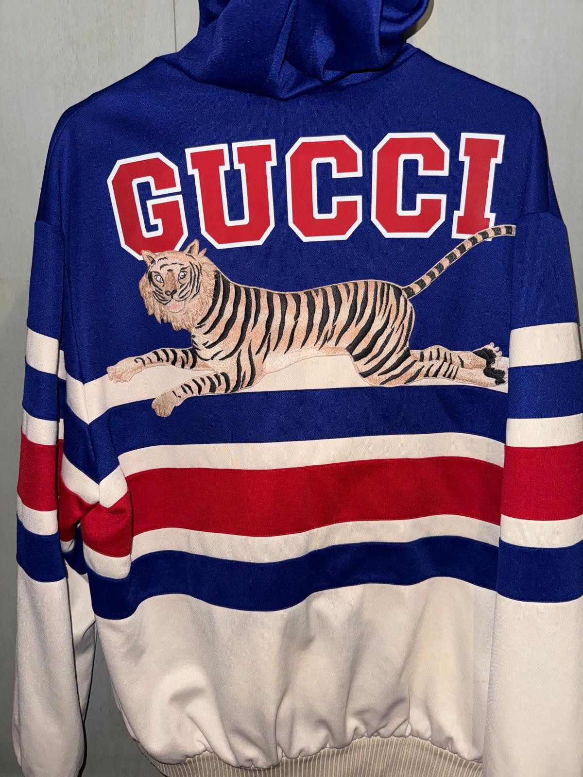 Gucci Tiger Cotton Zip-Up Hoodie