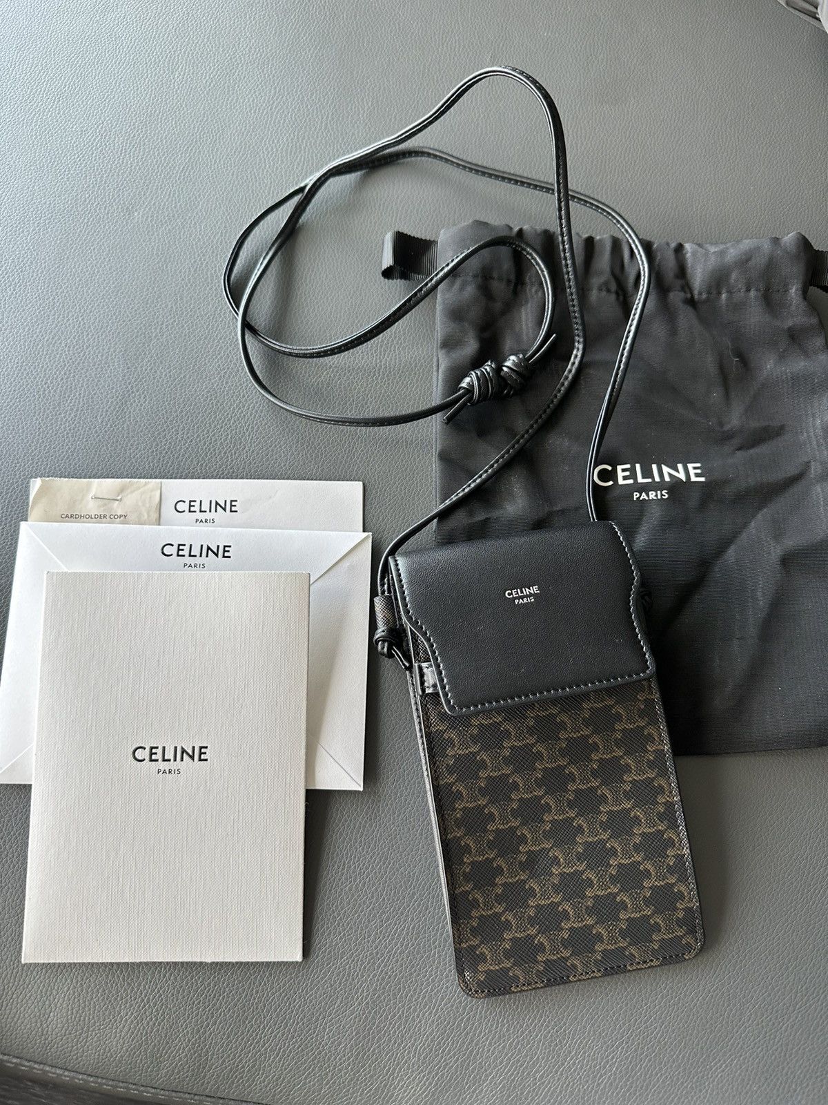 Celine × Hedi Slimane Celine by Hedi Slimane Monogram Crossbody Bag Brand New Size ONE SIZE - 5 Thumbnail