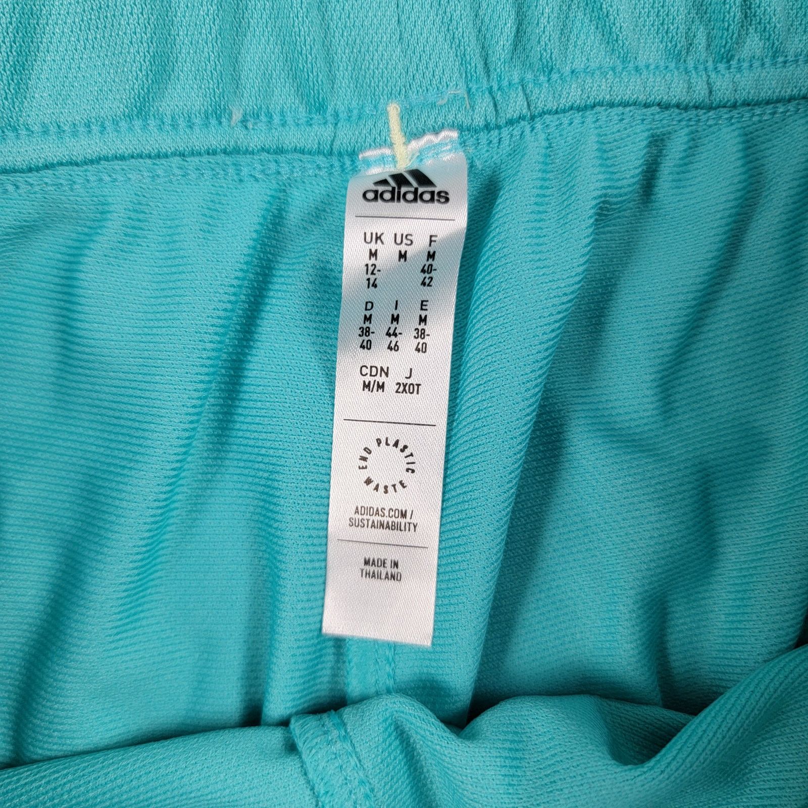 Adidas Adidas Women's Teal Hoop York City Shorts - Size M (830) Size 30" / US 8 / IT 44 - 10 Thumbnail