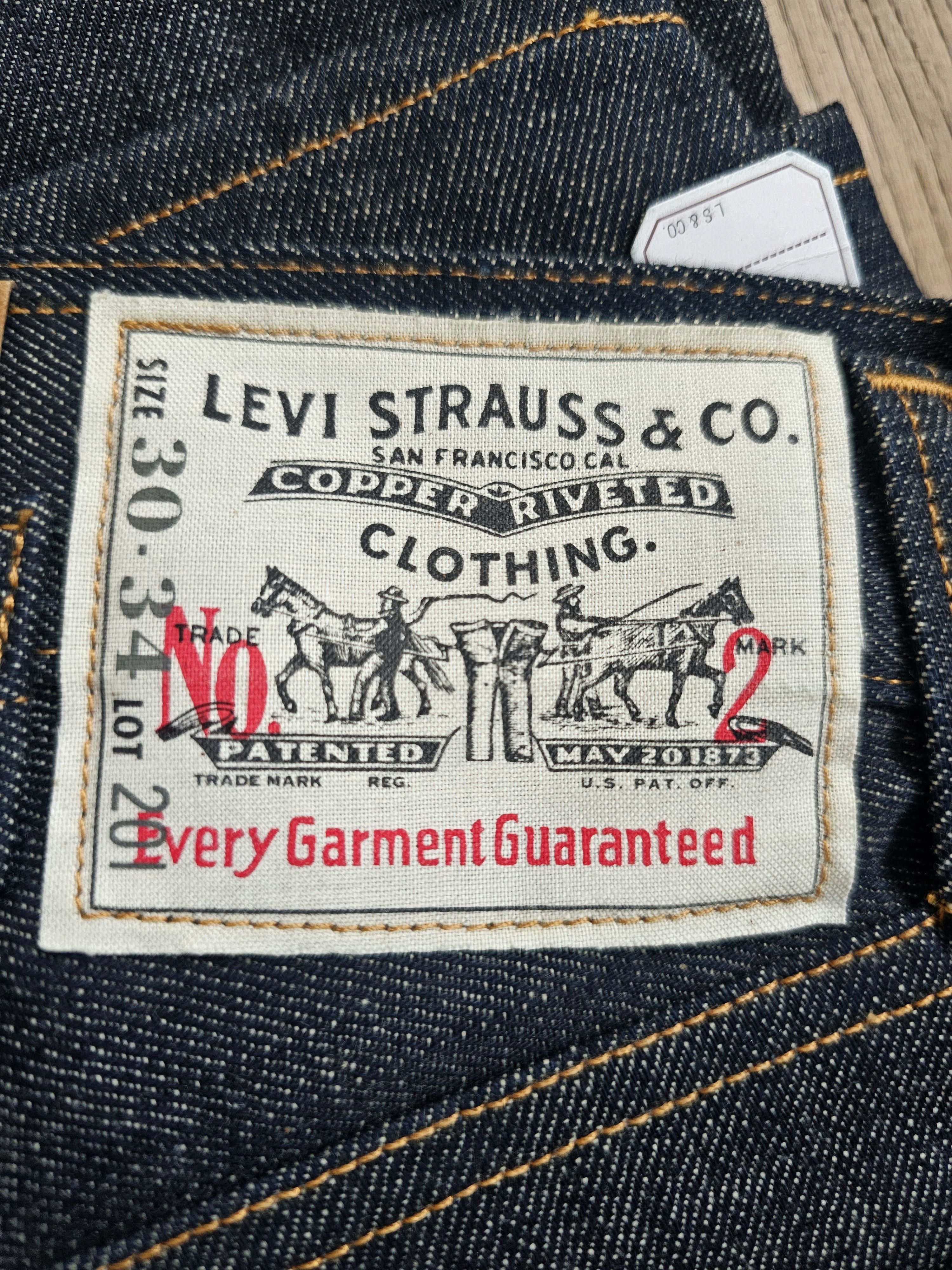 Levi's Vintage Clothing Levi LVC Japan 1920 Rigid 201 NWT 1873 1933 501XX 201XX Size US 30 / EU 46 - 5 Thumbnail