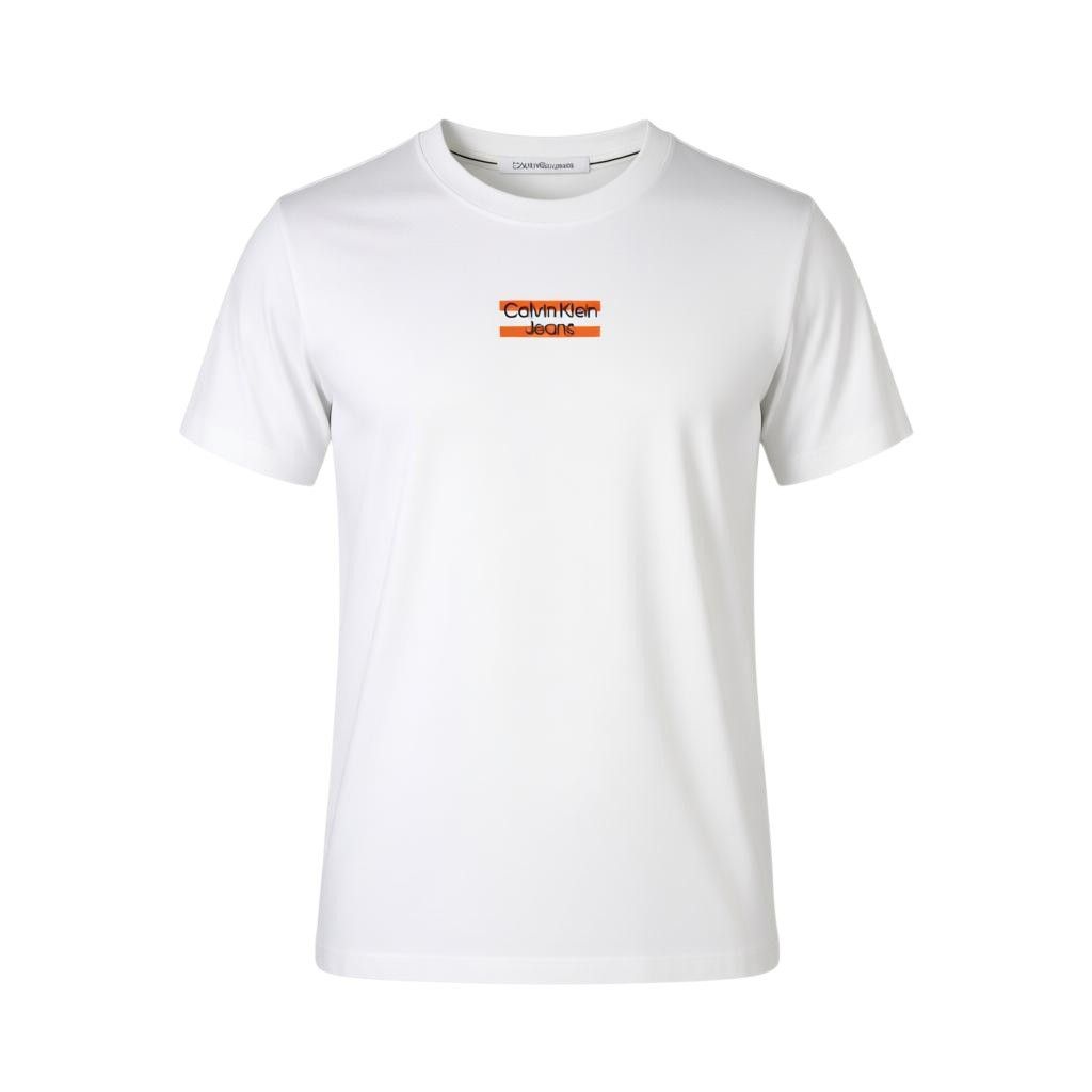 Calvin Klein M White Cotton Tricot Front Logo 87923 Size US M / EU 48-50 / 2 - 1 Thumbnail