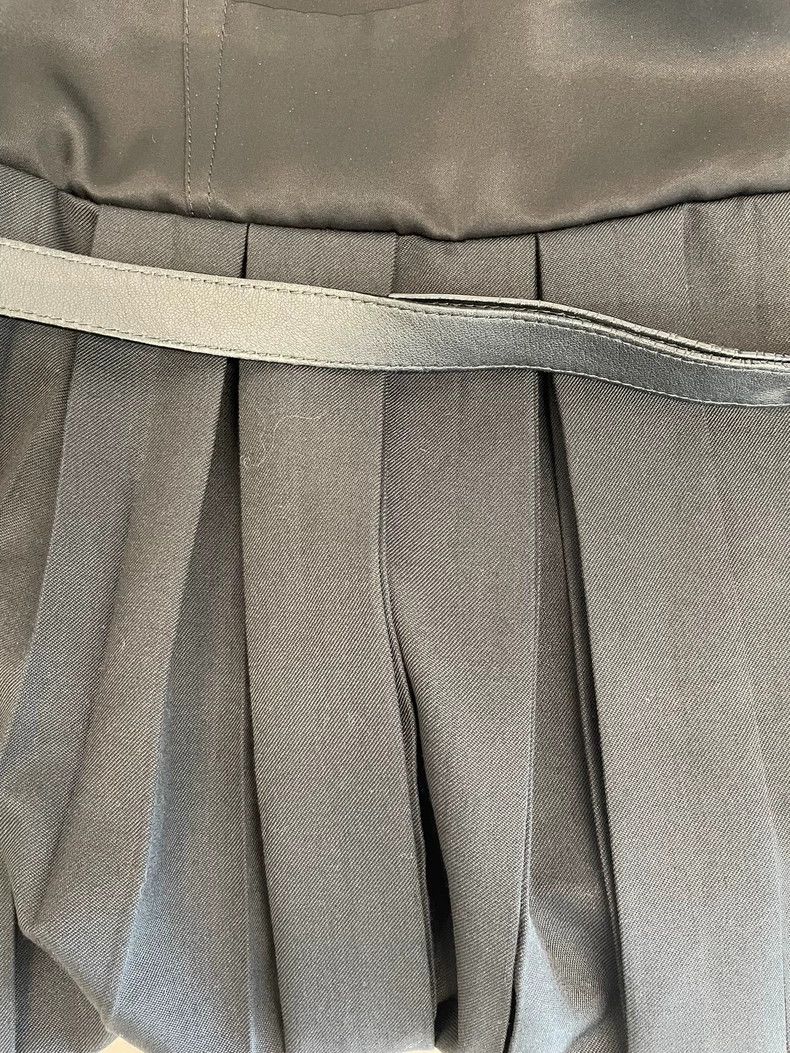 Loewe LOEWE Black polyester wool pleated skirt Size 42" / US 20 - 4 Thumbnail