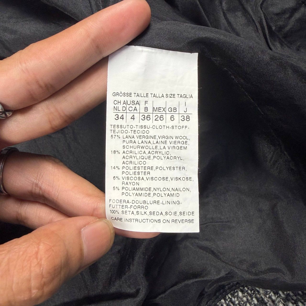 Max Mara 'S Max Mara "Design For Easy Living" Tweed Wool Jacket Size S / US 4 / IT 40 - 13 Thumbnail