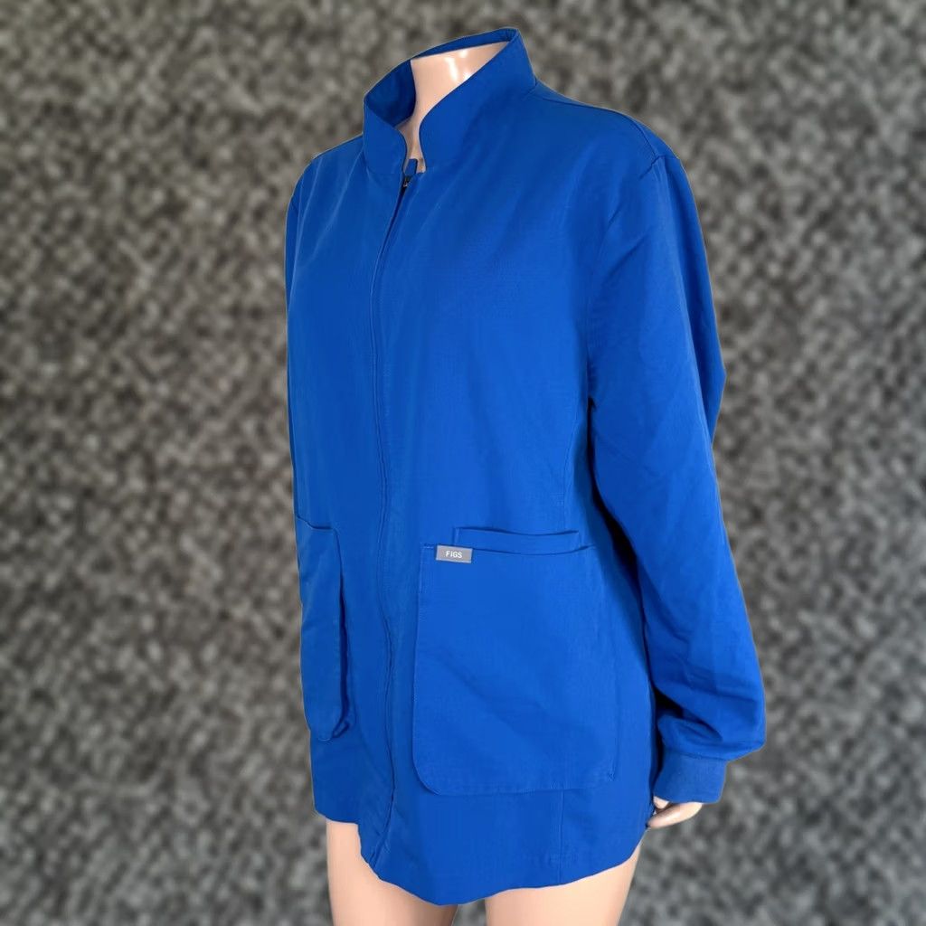 Vintage Figs Womens Sebina Scrub Top XXL Shirt Jacket Zip Nurse Uniform G3-14 Size XXL / US 16-18 / IT 52-54 - 1 Thumbnail