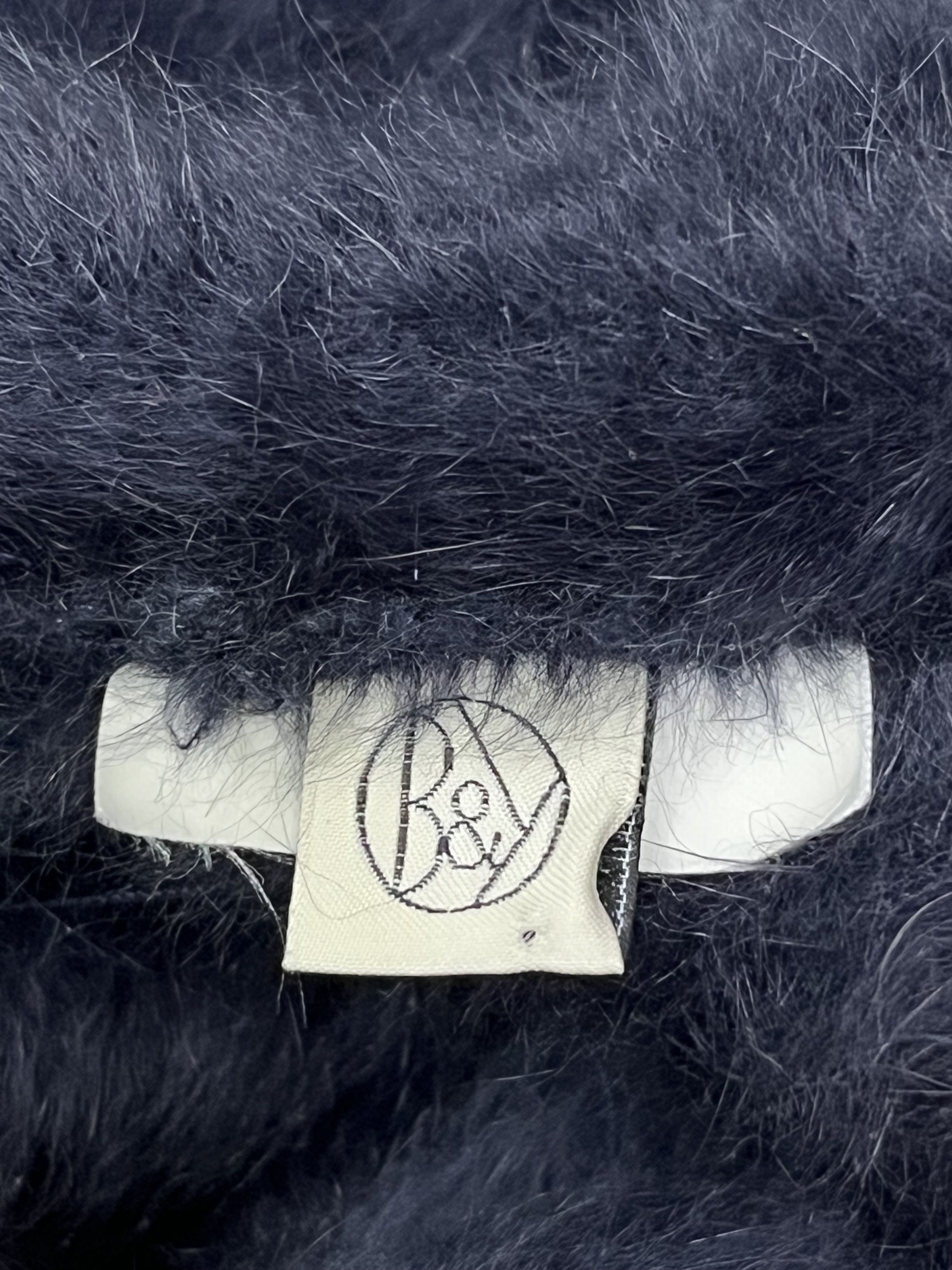 BEAUTY&YOUTH Vintage Beauty & Youth Ash Gray Rabbit Fur Hairy Berets Hat Size ONE SIZE - 5 Thumbnail