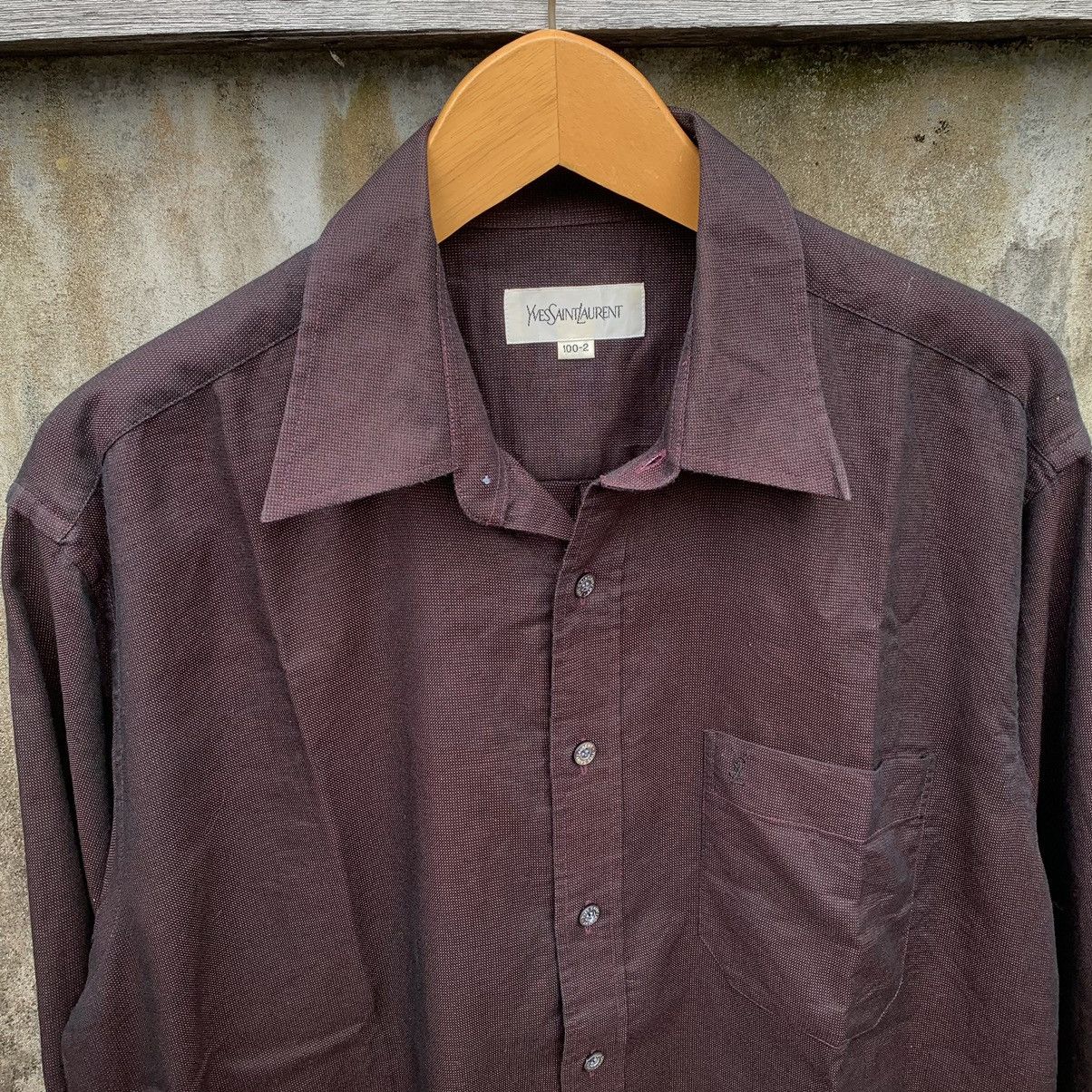 Yves Saint Laurent YVESSAINTLAURENT YSL BUTTON UP SHIRT Size US XL / EU 56 / 4 - 2 Thumbnail