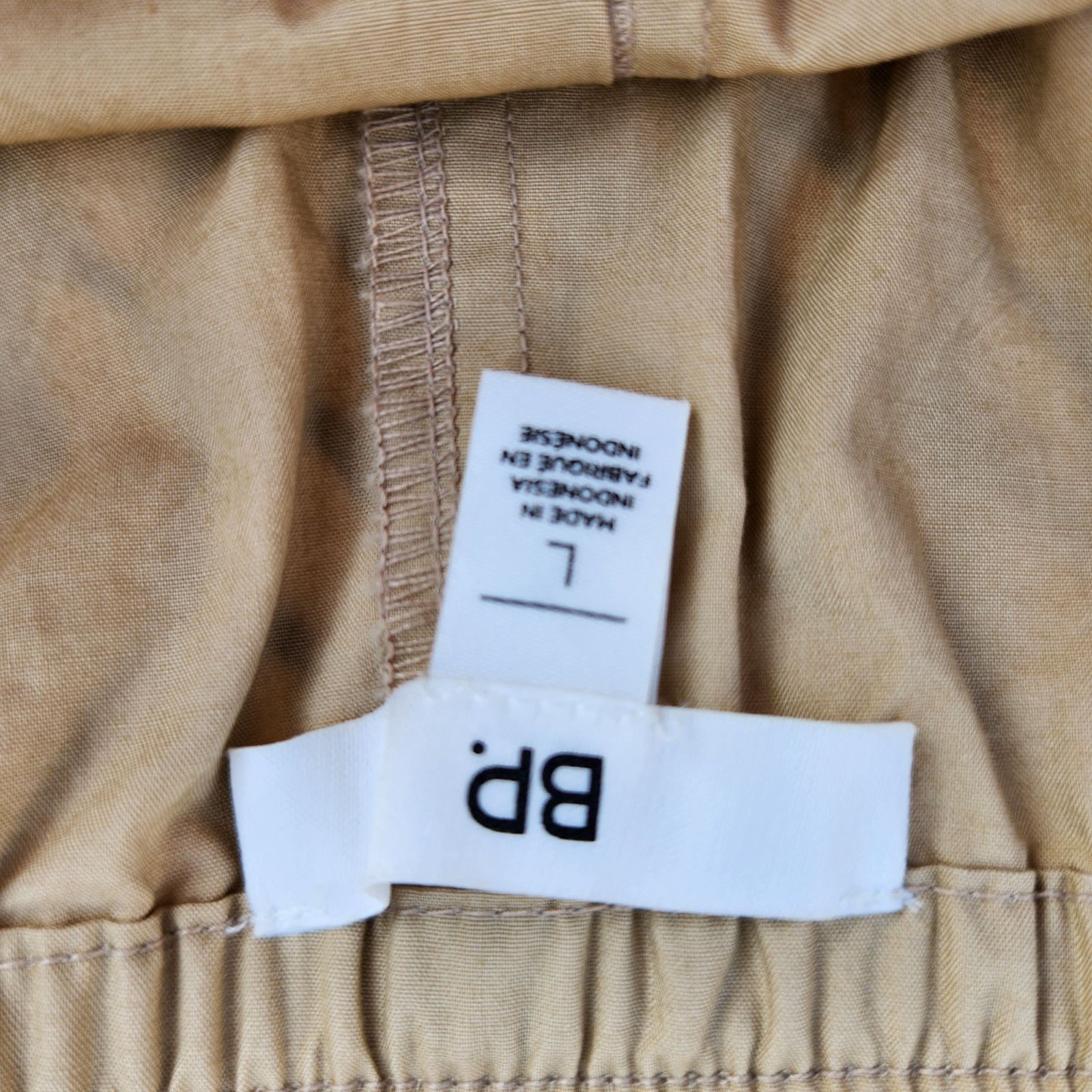 BP. BP. Cotton Athletic Shorts Womens Large Beige Nougat Kacki Size 36" / US 14 / IT 50 - 10 Thumbnail