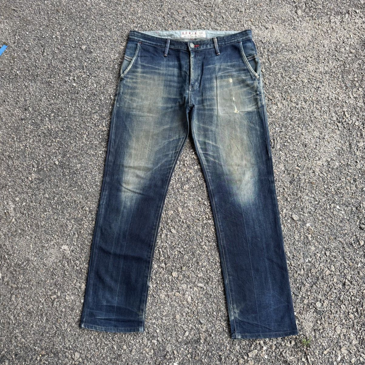 Edwin VINTAGE EDWIN MUD WASHED JEAN DENIM PANTS Size US 37 - 2 Thumbnail
