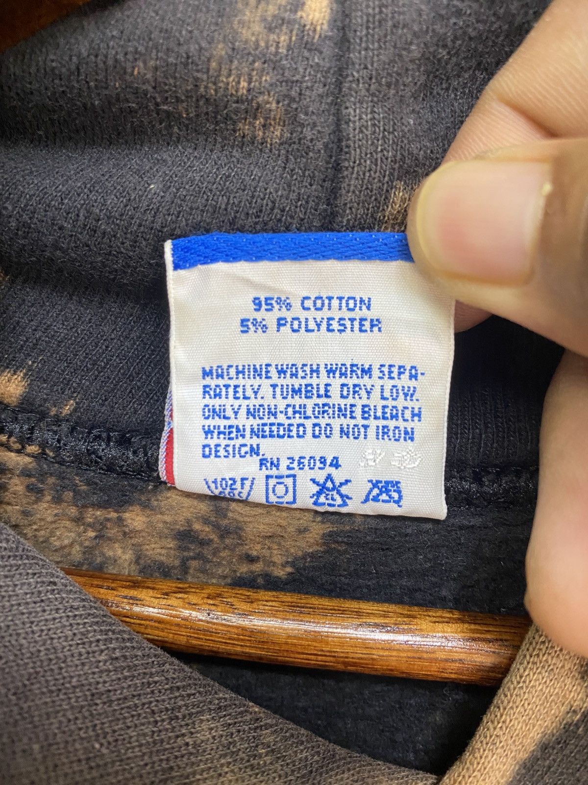 Champion Vintage Champion Hoodie Acid Wash Size US M / EU 48-50 / 2 - 7 Thumbnail