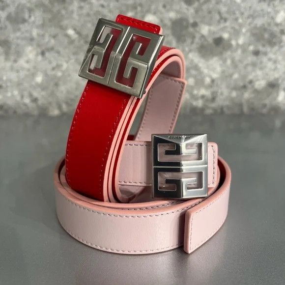 Givenchy Givenchy 4G Leather Belt– Light Pink - NEW WITH TAGS Size ONE SIZE - 10 Thumbnail