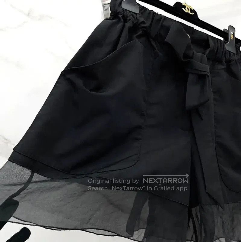 Chanel Chanel Black Cotton Blend Women's Shorts . Size 23" - 4 Thumbnail