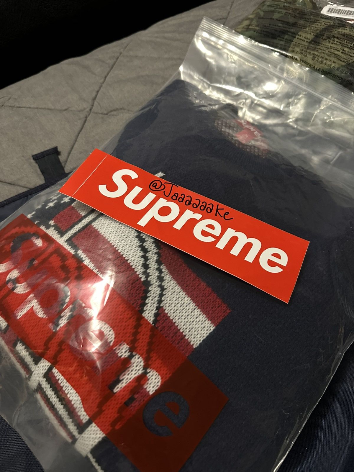 Supreme Supreme Target Sweater Navy M Size US M / EU 48-50 / 2 - 5 Thumbnail