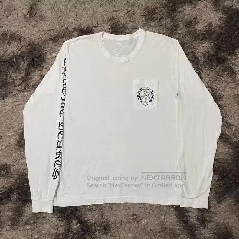 Chrome Hearts CHROME HEARTS Size L White cross-arm T-shirt with Sanskrit Size US L / EU 52-54 / 3 - 1 Thumbnail