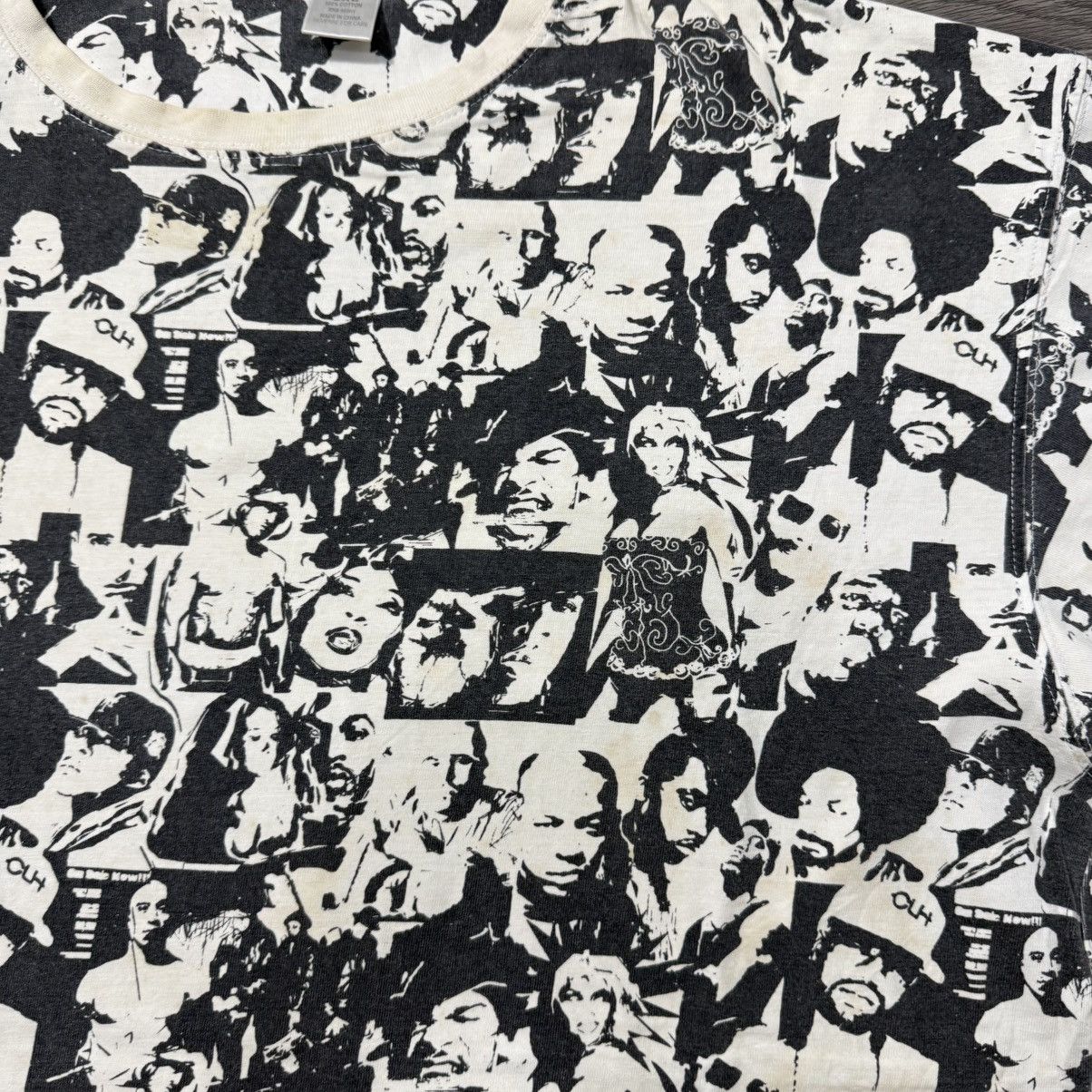 Rap Tees all the faces of rappers 90's Size US XXL / EU 58 / 5 - 5 Thumbnail