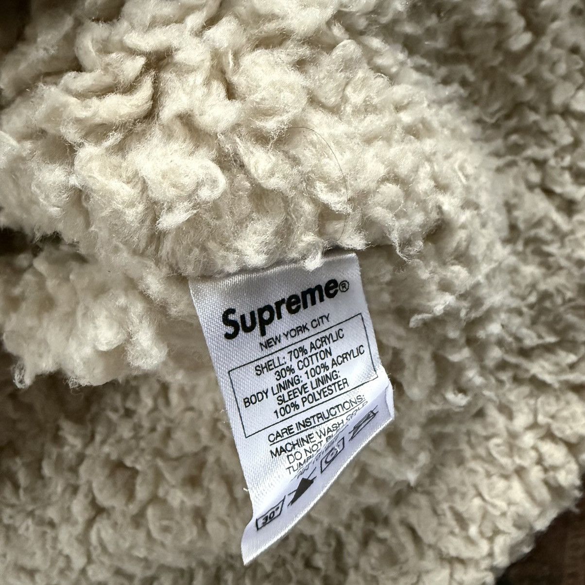 Supreme FW17 Plaid Shearling Bomber Size US L / EU 52-54 / 3 - 5 Thumbnail