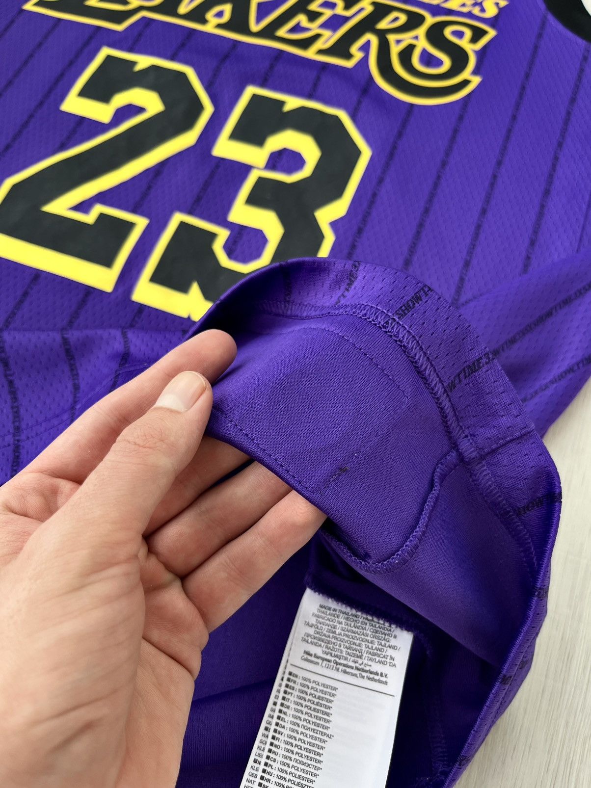 NBA Lakers LeBron James #23 NBA City Edition Basketball Jersey Size US M / EU 48-50 / 2 - 10 Thumbnail