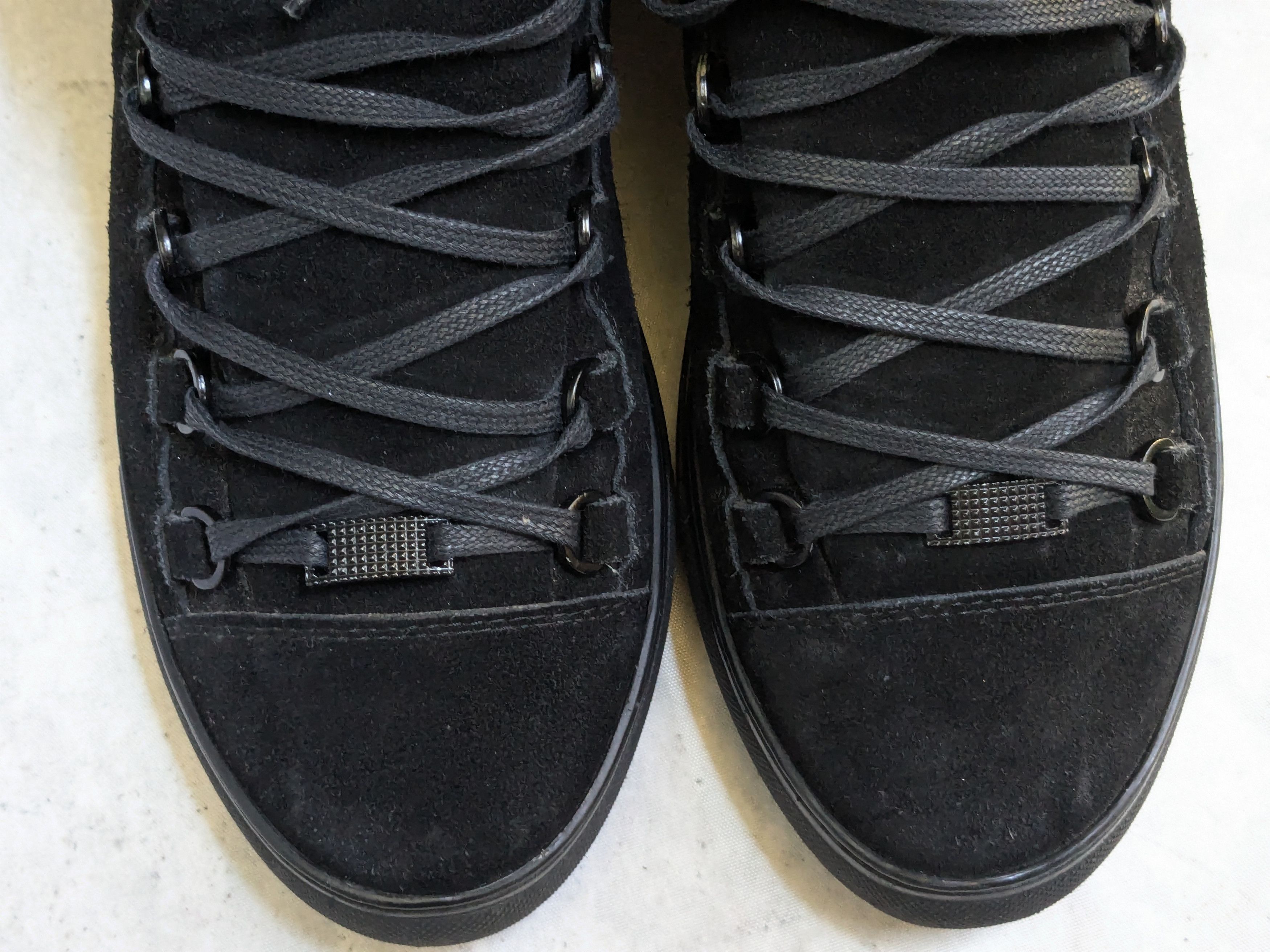 Balenciaga Balenciaga Arena Sneakers Black 10 High Tops Leather Suede Size US 10 / EU 43 - 4 Thumbnail