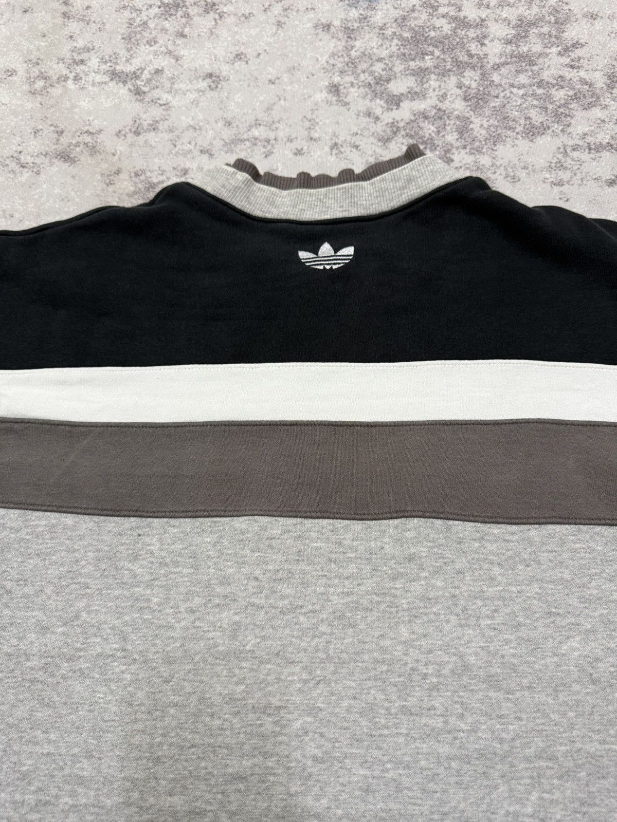 Adidas Adidas Spellout Biglogo Double Collar Sweatshirt Size US XL / EU 56 / 4 - 15 Thumbnail