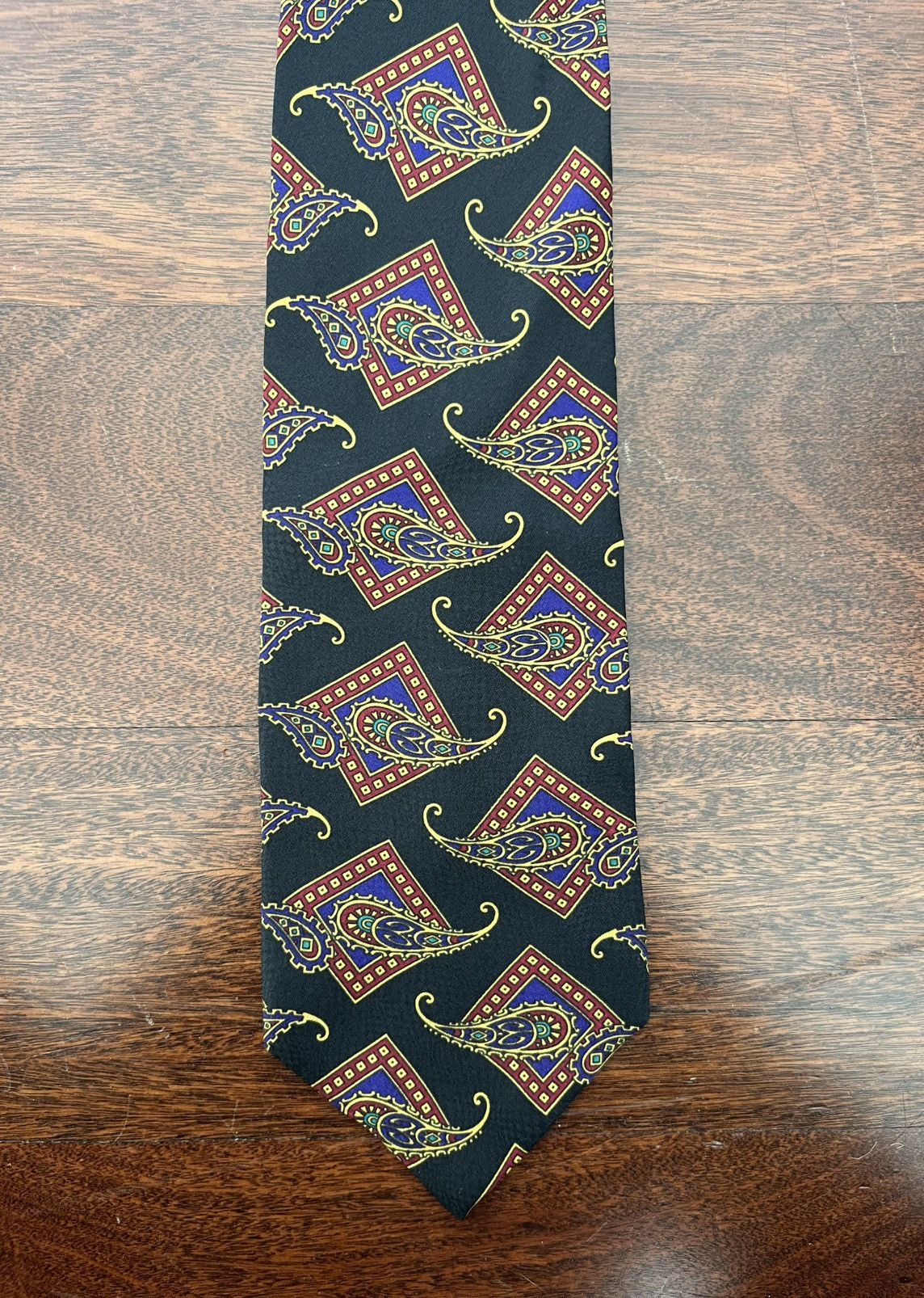 Savile Row Savile Row Paisley Silk Tie Size ONE SIZE - 1 Thumbnail