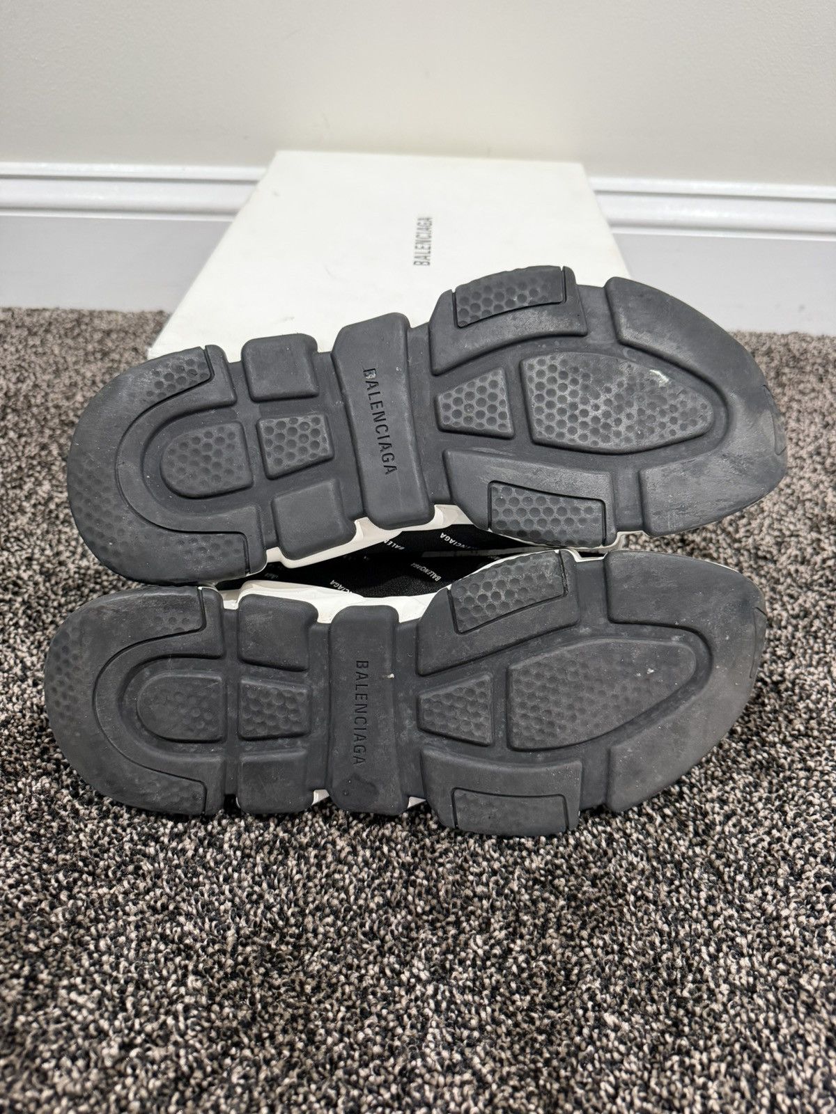 Balenciaga Balenciaga Monogram all Over Logo Speed Trainer Sneakers Size US 10 / EU 43 - 7 Thumbnail