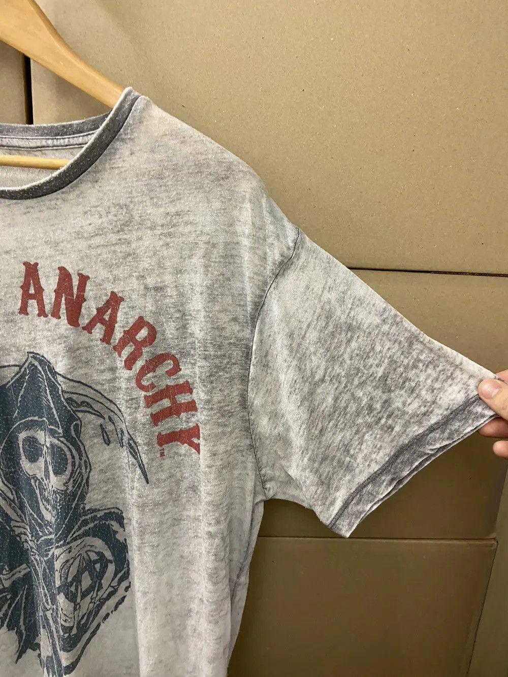 Affliction 🔞VINTAGE SKULLS Y2K TEE T SHIRT AFFLICTION DEVIL ANARCHY Size US L / EU 52-54 / 3 - 9 Thumbnail