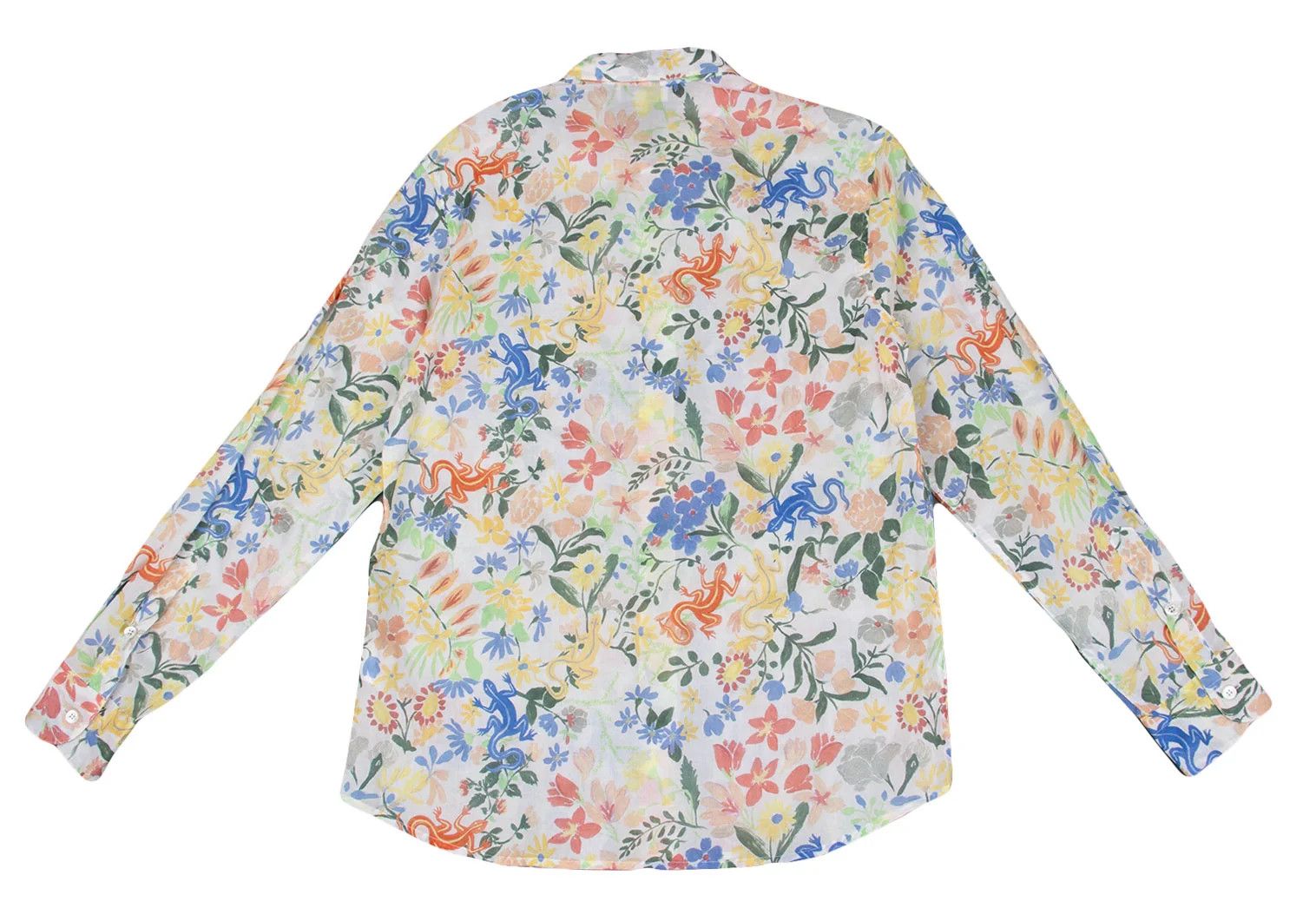 agnes b. Cotton Colorful Botanical Print Shirt Multi 40 Size US XXS / EU 40 - 8 Thumbnail