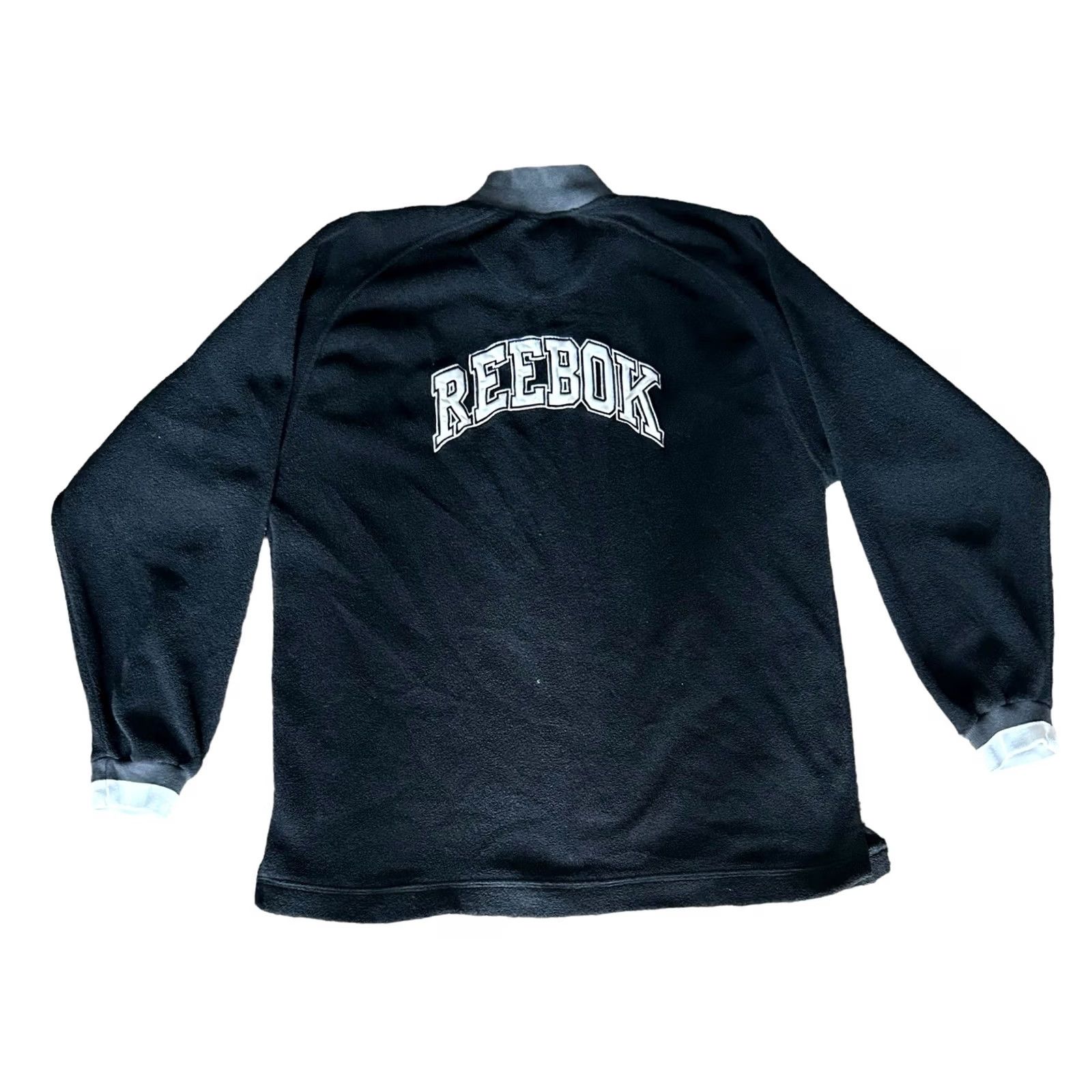 Reebok VINTAGE Reebok Pullover Sweatshirt 1/4 Zip Fleece Black Size M Men’s 90s Sports Jacket Size US M / EU 48-50 / 2 - 6 Thumbnail