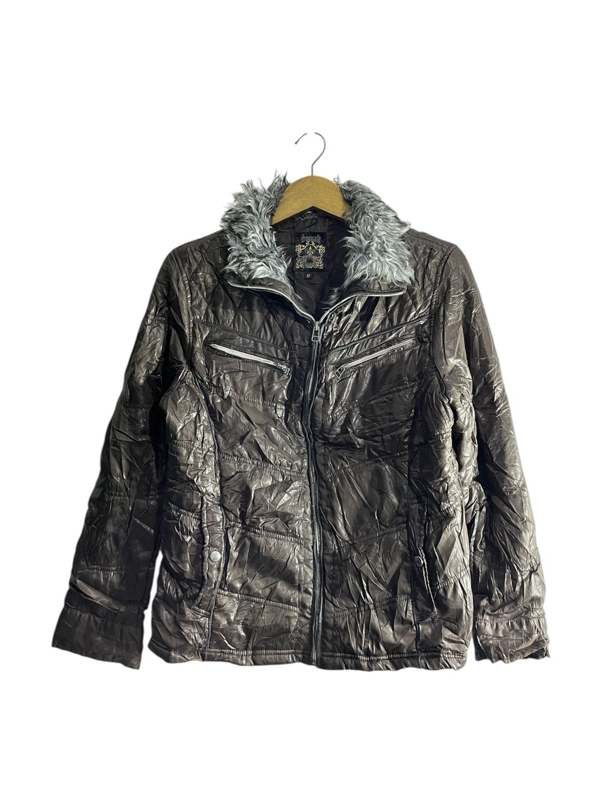 Le Grande Bleu (L.G.B.) spinach faux fur puffer jacket Size US M / EU 48-50 / 2 - 1 Thumbnail