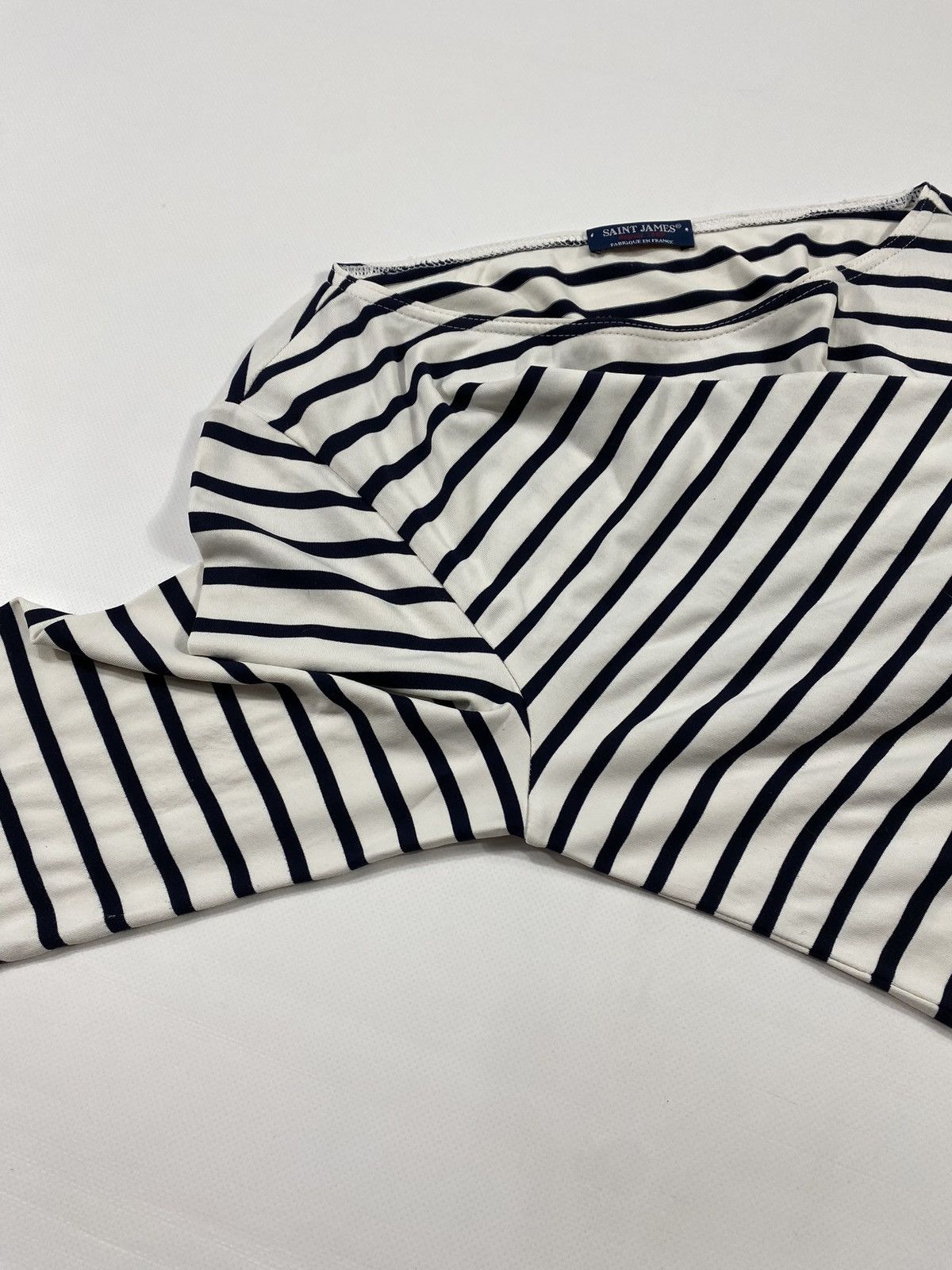Saint James Vintage 90s Saint James France Striped Asap Rocky Style Tee Size L / US 10 / IT 46 - 7 Thumbnail