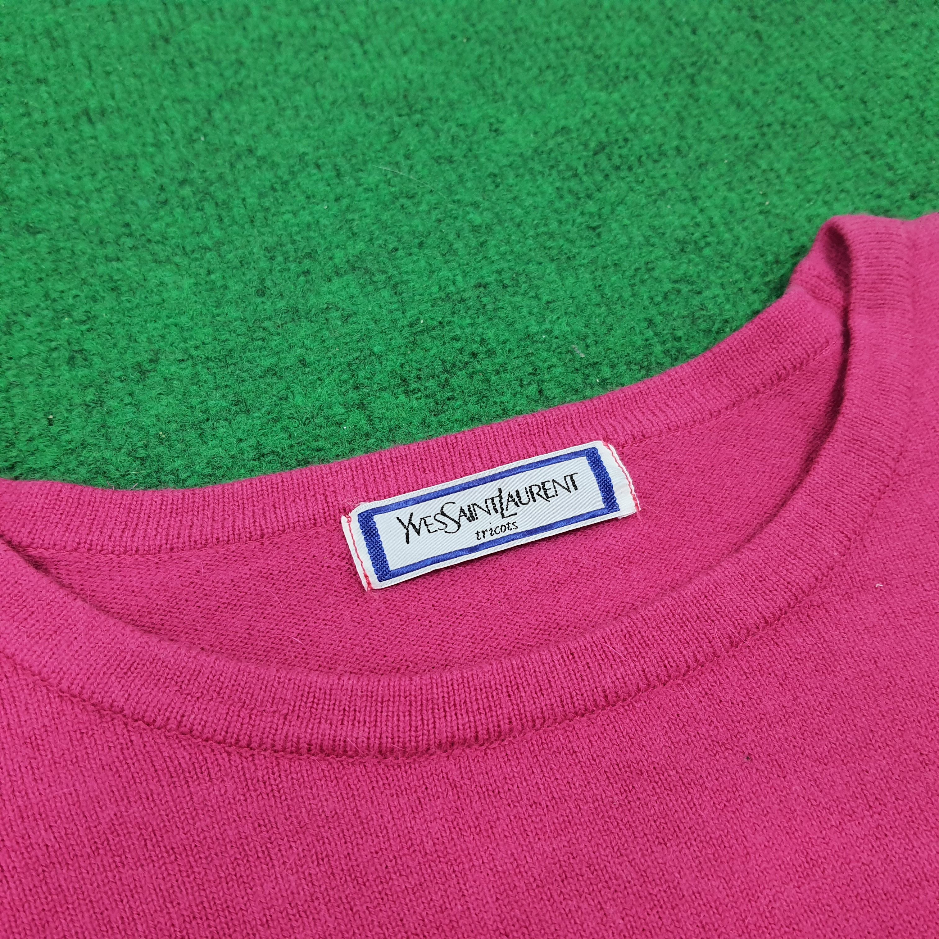 Vintage × Yves Saint Laurent Vintage Yves Saint Laurent Paris Italian Designer Sweatshirt Size S / US 4 / IT 40 - 4 Thumbnail