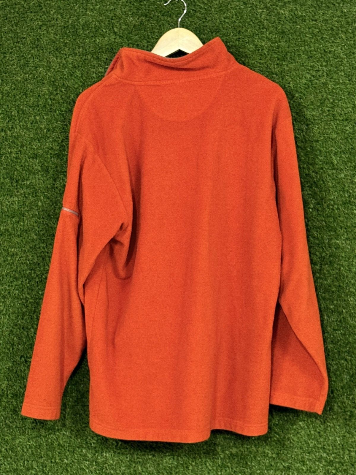 Foot Locker Vintage Foot Locker Orange Fleece Tech Sleeve Zip Pull Over Size US XL / EU 56 / 4 - 5 Thumbnail