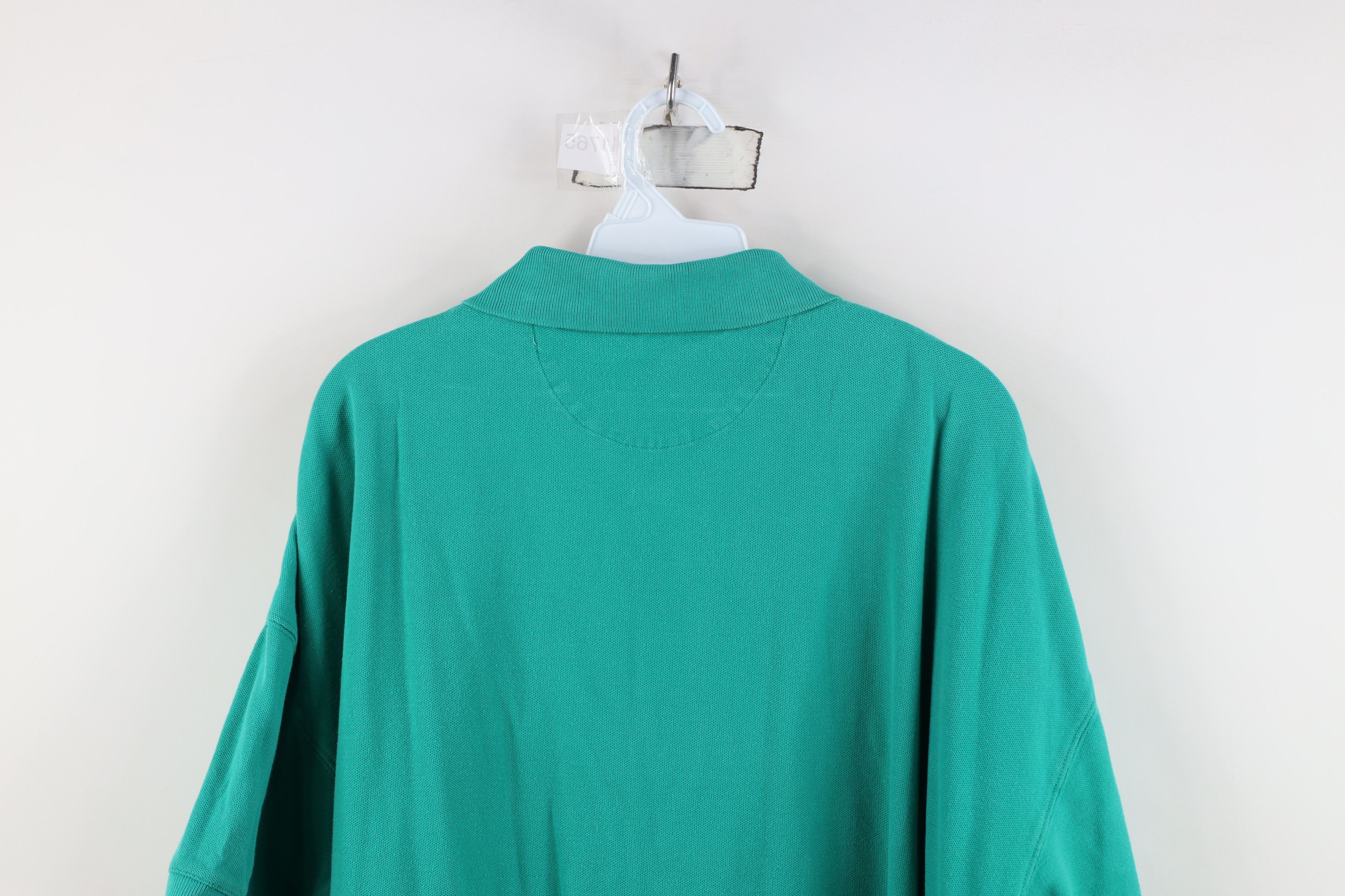 Eddie Bauer Vintage 90s Eddie Bauer Heavyweight Polo Shirt Teal Cotton Size US XXL / EU 58 / 5 - 12 Thumbnail