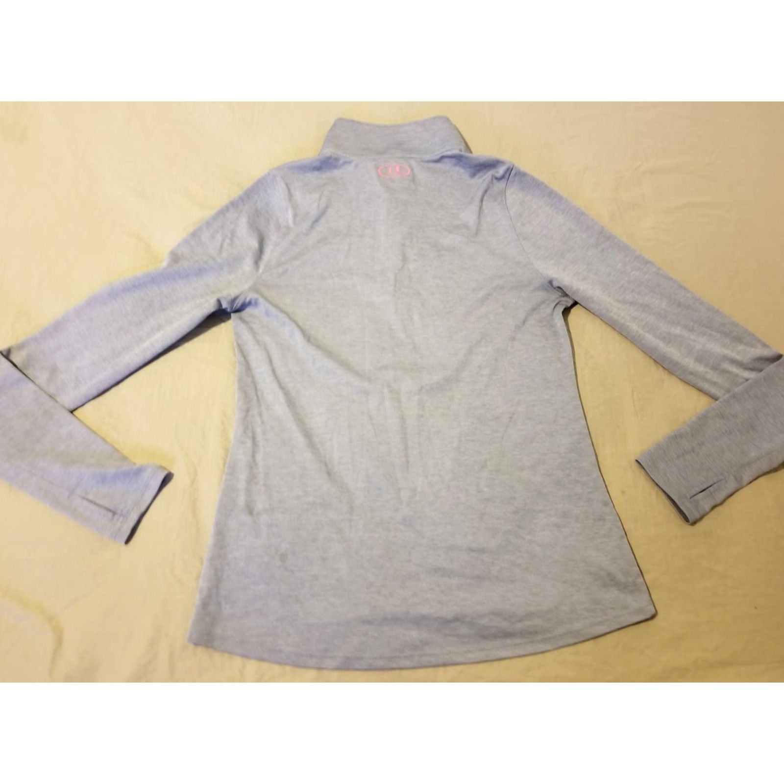 Under Armour VINTAGE? No — Under Armour Shirt M Gray 1/4 Zip Athletic Run + Jogging Women’s Shirt Size M / US 6-8 / IT 42-44 - 5 Thumbnail