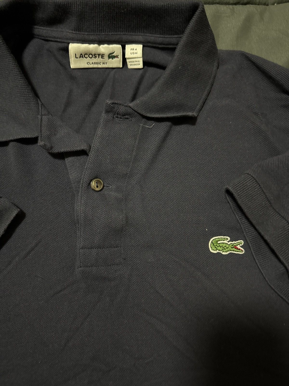 Lacoste Lacoste Navy Polo Medium Size US M / EU 48-50 / 2 - 2 Thumbnail