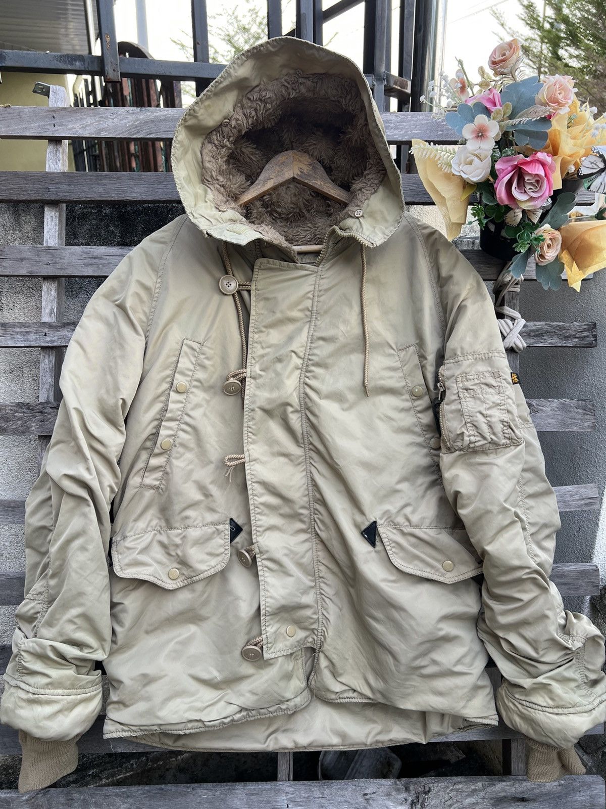 Alpha Industries Vintage Alpha Industries Bomber Jacket - oversizes 25” x 30” Size US L / EU 52-54 / 3 - 3 Thumbnail