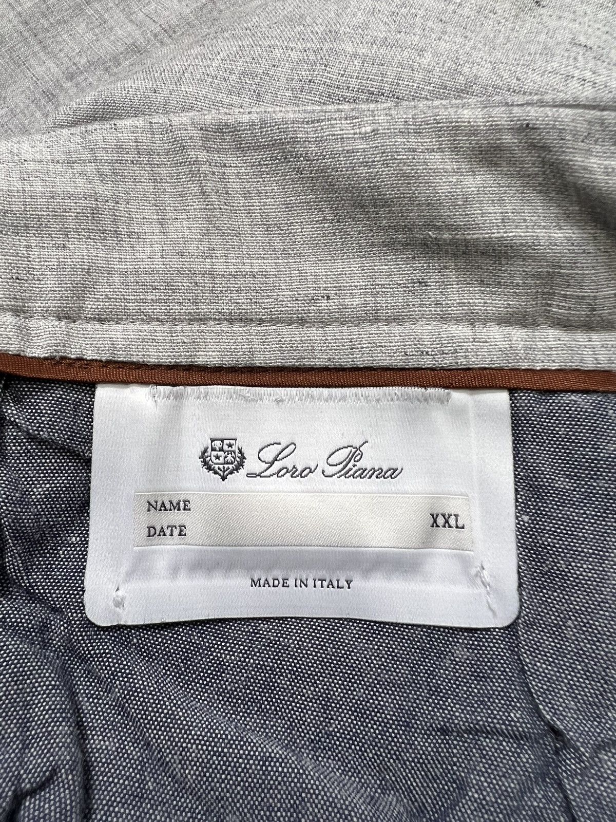 Loro Piana Loro Piana - Flax Virgin Wool Linen Blend Drawstring Trouser Size US 40 / EU 56 - 16 Thumbnail