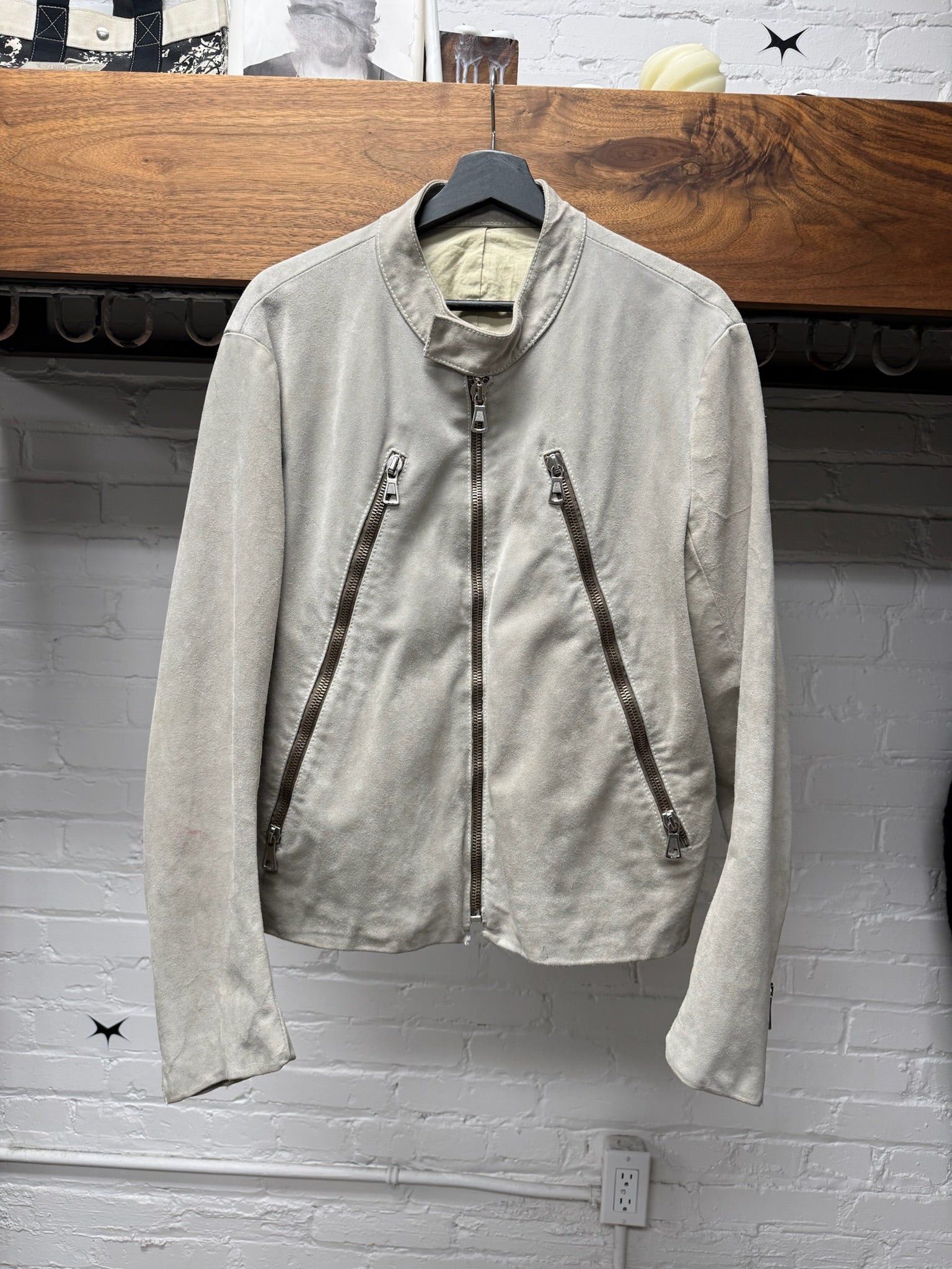 Maison Margiela SS2002 Maison Martin Margiela ‘5-Zip’ Suede Bomber Jacket Size US XL / EU 56 / 4 - 1 Thumbnail