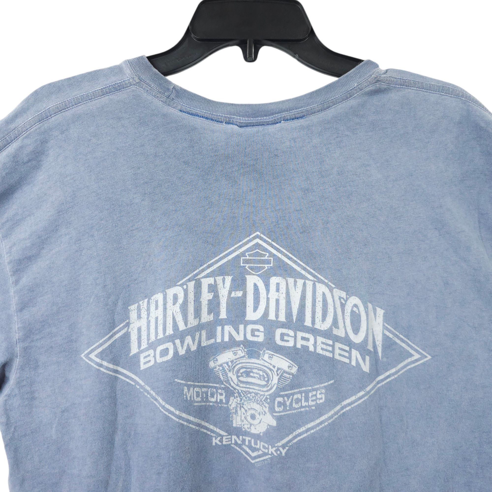 Harley Davidson Harley Davidson T Shirt Mens XL Double Sided Light Gray Size US XL / EU 56 / 4 - 18 Thumbnail