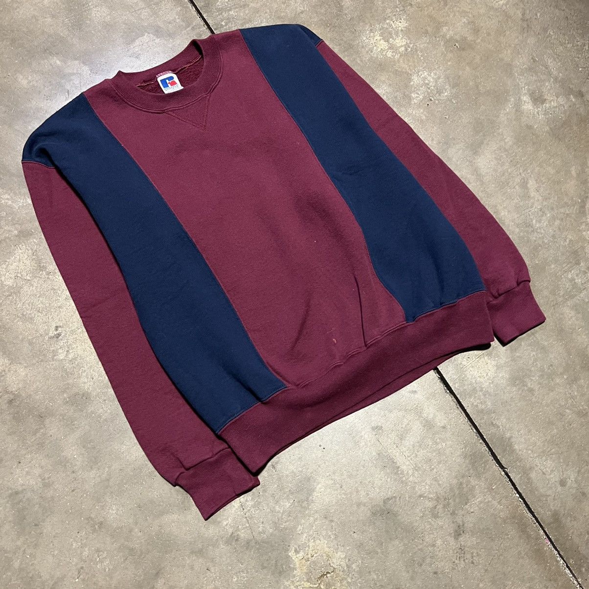 Russell Athletic Vintage Russell Athletic Crewneck Sweatshirt Striped 90s USA Size US M / EU 48-50 / 2 - 2 Thumbnail