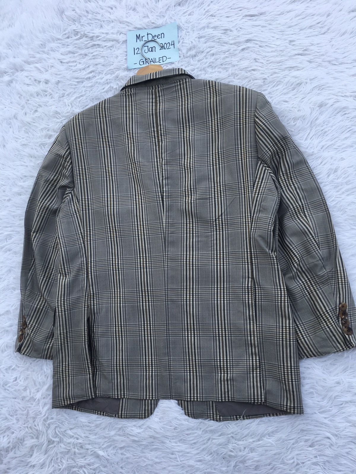 Burberry Rare Vintage Burberry Checkered Blazer Size 36R - 16 Thumbnail