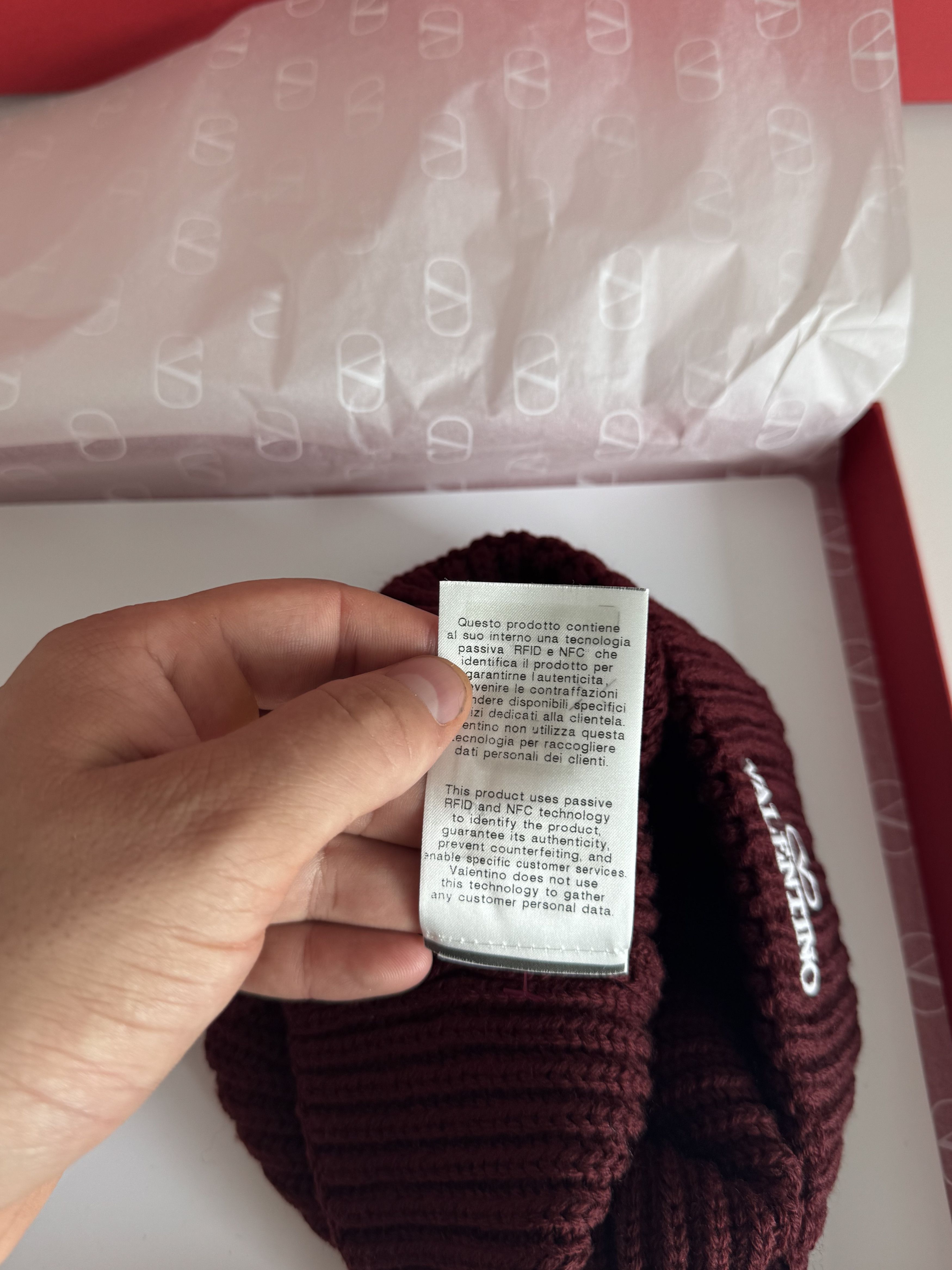 Valentino VALENTINO HAT | BURGUDNY | NEW Size ONE SIZE - 8 Thumbnail