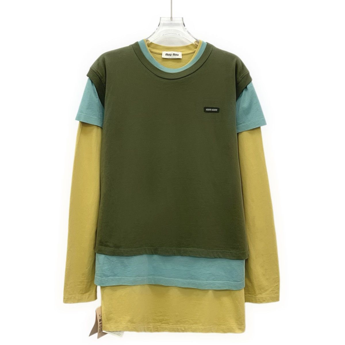 Miu Miu Miu Miu Logo Three-piece Set Long Sleeve Top K26WX Size S / US 4 / IT 40 - 1 Thumbnail