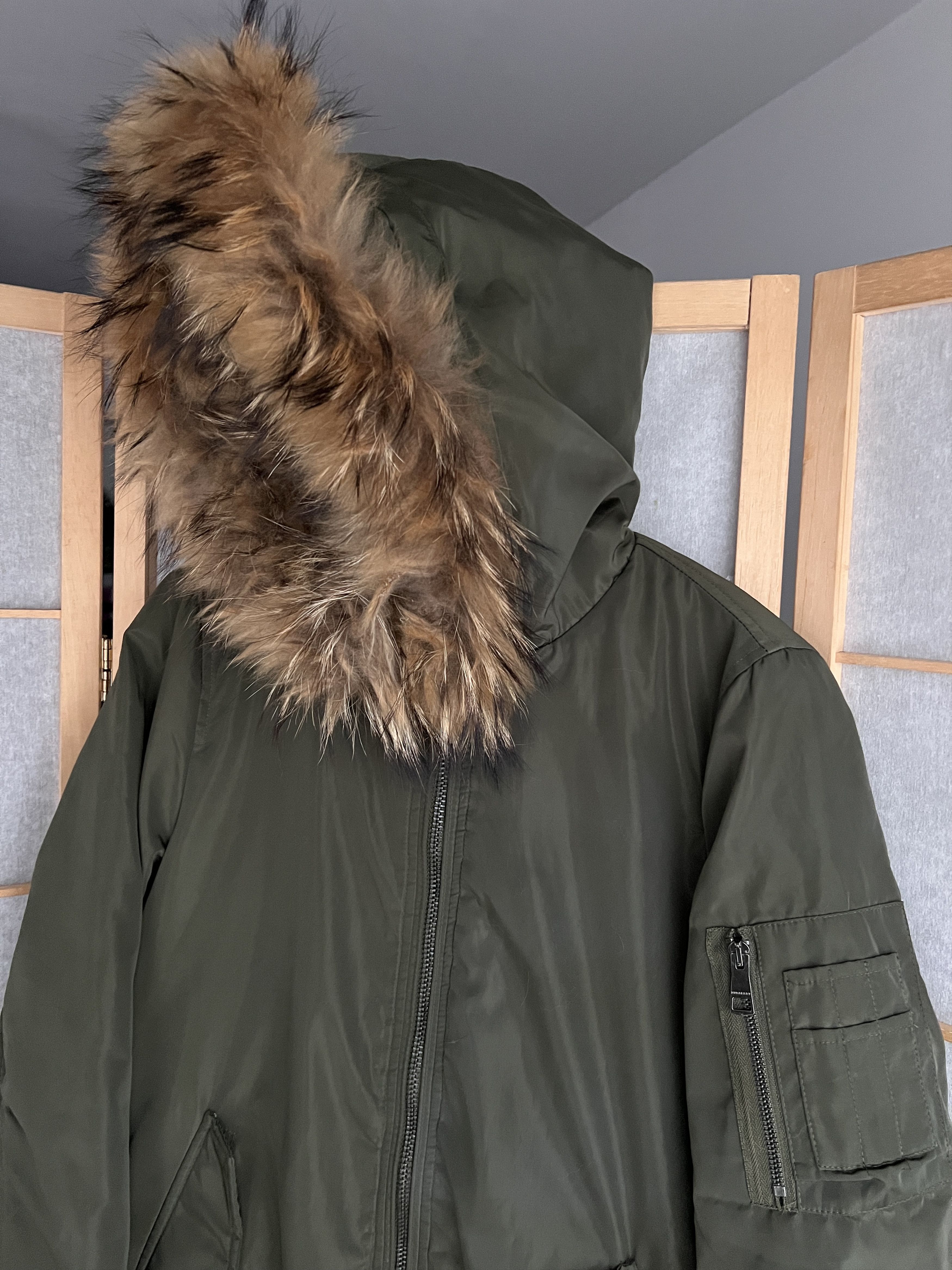 Burberry Burberry vintage faux fur hood bomber jacket avant garde y2k Size M / US 6-8 / IT 42-44 - 12 Thumbnail